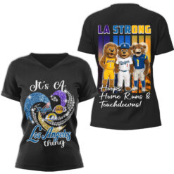 Gleammerch Los Angeles Lakers V-neck T-Shirt Gift For Fan