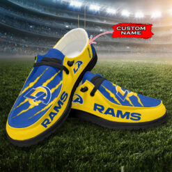 Gleammerch Los Angeles Rams Personalized Hey Dude Shoes For Men And Women