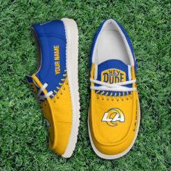 Gleammerch Los Angeles Rams Personalized Hey Dude Shoes For Men And Women