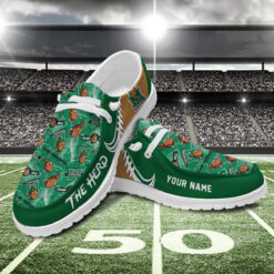 Gleammerch Marshall Thundering Herd Personalized Hey Dude Shoes For Men And Women