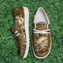 Gleammerch Miami Dolphins Personalized Hey Dude Shoes For Men And Women