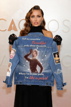 Gleammerch Miley Cyrus Denim Jacket Gift For Fans
