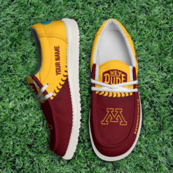 Gleammerch Minnesota Golden Gophers Personalized Hey Dude Shoes For Men And Women