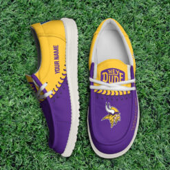 Gleammerch Minnesota Vikings Personalized Hey Dude Shoes For Men And Women