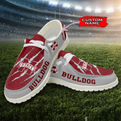 Gleammerch Mississippi State Bulldogs Personalized Hey Dude Shoes For Men And Women