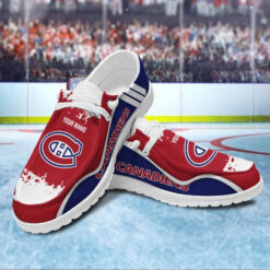 Gleammerch Montreal Canadiens Personalized Hey Dude Shoes For Men And Women