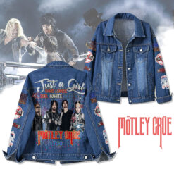 Gleammerch Mötley Crüe Denim Jacket Gift For Fans