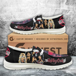 Gleammerch Mötley Crüe Personalized Hey Dude Shoes For Men And Women