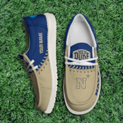 Gleammerch Navy Midshipmen Personalized Hey Dude Shoes For Men And Women