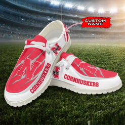 Gleammerch Nebraska Cornhuskers Personalized Hey Dude Shoes For Men And Women