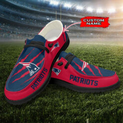 Gleammerch New England Patriots Personalized Hey Dude Shoes For Men And Women