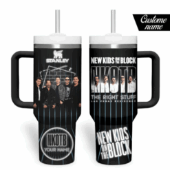 Gleammerch New Kids On The Block Custom Stanley Quencher 40oz Stainless Steel Tumbler With Handle