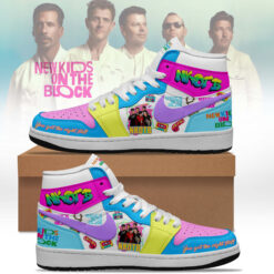 Gleammerch New Kids On The Block AJ1 High Sneakers Shoes For Men And Women