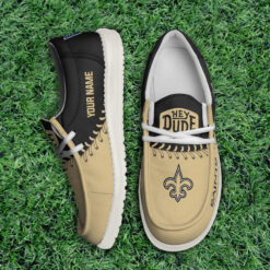 Gleammerch New OrleansSaints Personalized Hey Dude Shoes For Men And Women