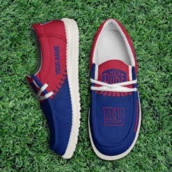 Gleammerch New York Giants Personalized Hey Dude Shoes For Men And Women