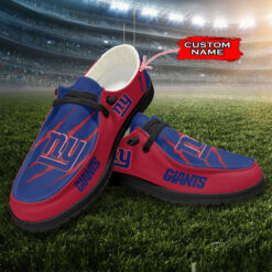 Gleammerch New York Giants Personalized Hey Dude Shoes For Men And Women