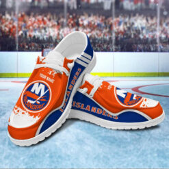 Gleammerch New York Islanders Personalized Hey Dude Shoes For Men And Women