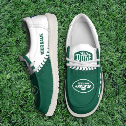 Gleammerch New York Jets Personalized Hey Dude Shoes For Men And Women