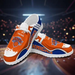 Gleammerch New York Knickss Personalized Hey Dude Shoes For Men And Women