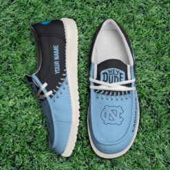Gleammerch North Carolina Tar Heels Personalized Hey Dude Shoes For Men And Women
