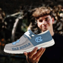 Gleammerch North Carolina Tar Heels Personalized Hey Dude Shoes For Men And Women