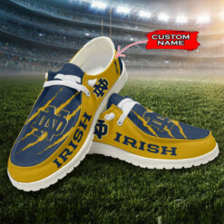 Gleammerch Notre Dame Fighting Irish Personalized Hey Dude Shoes For Men And Women