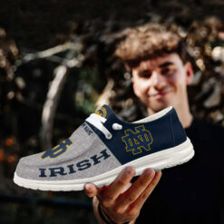 Gleammerch Notre Dame Fighting Irish Personalized Hey Dude Shoes For Men And Women