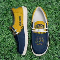 Gleammerch Notre Dame Fighting Irish Personalized Hey Dude Shoes For Men And Women