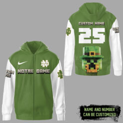 Gleammerch Notre Dame Fighting Irish Zip Hoodie Gift For Fan