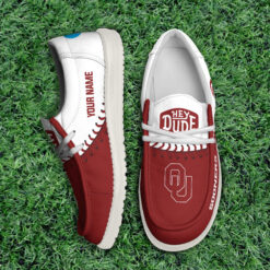 Gleammerch Oklahoma Sooners Personalized Hey Dude Shoes For Men And Women