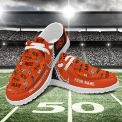 Gleammerch Oklahoma State Cowboys Personalized Hey Dude Shoes For Men And Women