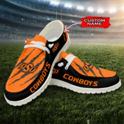 Gleammerch Oklahoma State Cowboys Personalized Hey Dude Shoes For Men And Women
