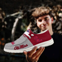 Gleammerch Ole Miss Rebels Personalized Hey Dude Shoes For Men And Women