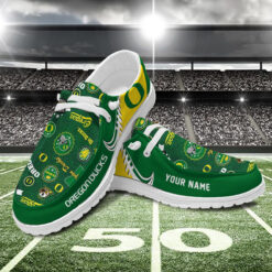 Gleammerch Oregon Ducks Personalized Hey Dude Shoes For Men And Women