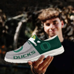 Gleammerch Oregon Ducks Personalized Hey Dude Shoes For Men And Women