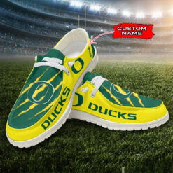 Gleammerch Oregon Ducks Personalized Hey Dude Shoes For Men And Women