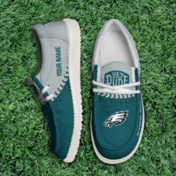 Gleammerch Philadelphia Eagles Personalized Hey Dude Shoes For Men And Women