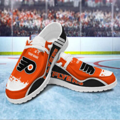 Gleammerch Philadelphia Flyers Personalized Hey Dude Shoes For Men And Women