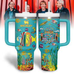 Gleammerch Phish Custom Stanley Quencher 40oz Stainless Steel Tumbler With Handle