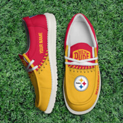 Gleammerch Pittsburgh Steelers Personalized Hey Dude Shoes For Men And Women