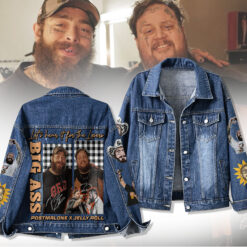 Gleammerch POSTMALONE X JELLY ROLL Denim Jacket Gift For Fans
