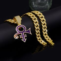 Gleammerch Prince Necklace Bling Gifts For Fans