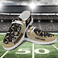 Gleammerch Purdue Boilermakers Personalized Hey Dude Shoes For Men And Women