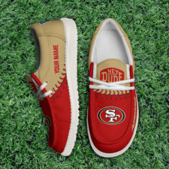 Gleammerch San Francisco 49ers Personalized Hey Dude Shoes For Men And Women