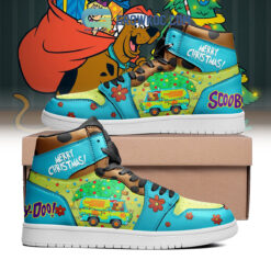 Gleammerch Scooby Doo AJ1 High Sneakers Shoes For Men And Women
