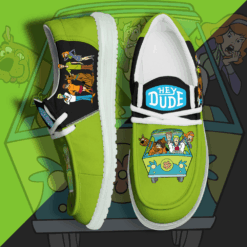 Gleammerch Scooby-Doo Personalized Hey Dude Shoes For Men And Women