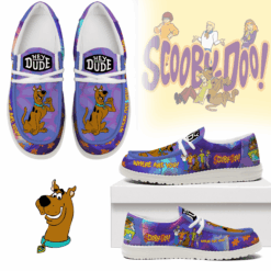 Gleammerch Scooby-Doo Personalized Hey Dude Shoes For Men And Women