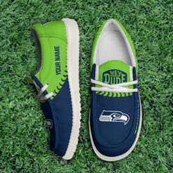 Gleammerch Seattle Seahawks Personalized Hey Dude Shoes For Men And Women