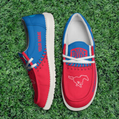 Gleammerch SMU Mustangs Personalized Hey Dude Shoes For Men And Women