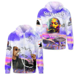 Gleammerch Snoop Dogg Zip Hoodie Gift For Fan